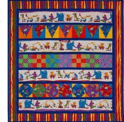 Zoo Racers Baby Quilt