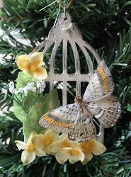 Vintage Bird Cage Ornament