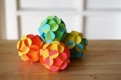 3D Paper Ball Ornaments