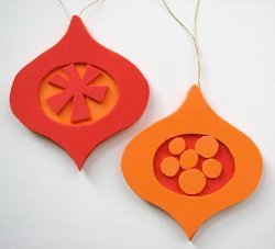 Retro Foam Ornaments