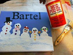 Family Snowman Portraits