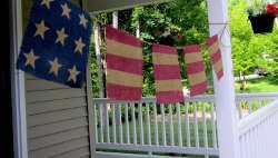 Burlap Stars and Stripes Bunting