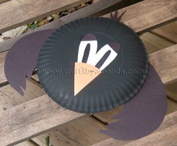 Cute Paper Plate Crow
