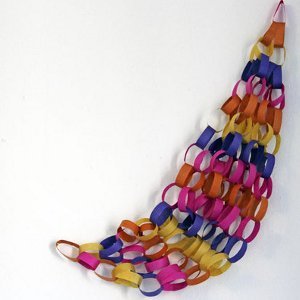 Colorful Paper Ring Wall Hanging