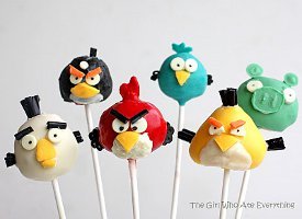 Angry Birds Cake Pops