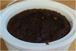 Slow Cooker Fudgy Banana Cake