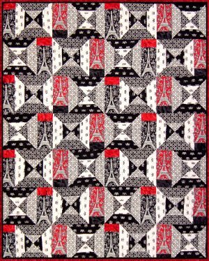 Eiffel Tower Hourglass Quilt