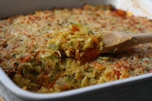 Garden Fresh Vegetable and Rice Casserole
