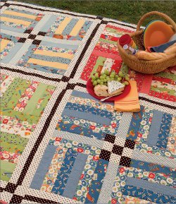Rail Fence Picnic Quilt