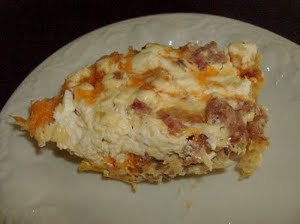 Sausage and Waffle Strata