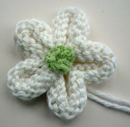 Knitted Flower Tutorial Knitted Flower Tutorial