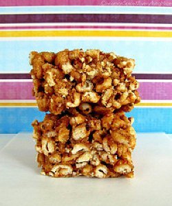 Peanut Butter and Jelly Cereal Bars