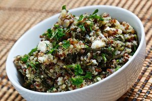 Spinach and Feta Quinoa Salad
