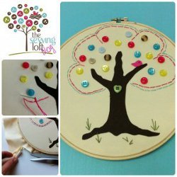 Simple Button Tree Art