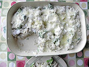 Chicken Broccoli Cheese Pasta Bake