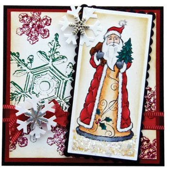 Old World Santa Card