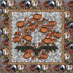Spooky Wreath Halloween Quilt Spooky Wreath Halloween Quilt
