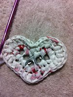 Plarn Heart Applique Plarn Heart Applique
