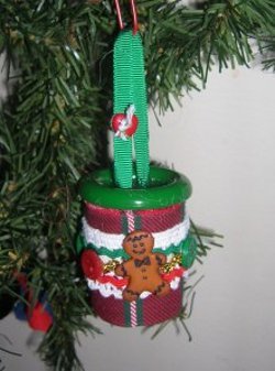 Button Bucket Ornament