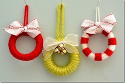 Mini Yarn Wreaths