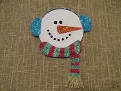 Sparkly Disk Snowman