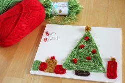 Christmas Tree Yarn Art