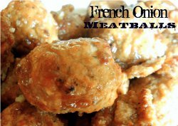 French Onion Meatballs