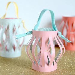 Paper Hourglass Ornaments