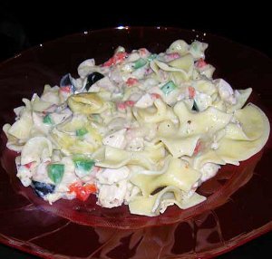 Turkey Noodle Casserole with Artichokes