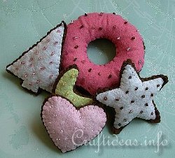 Yummy Fabric Christmas Cookies