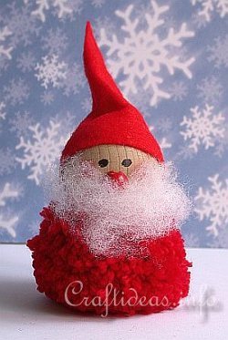 Pom Pom Santa Decoration