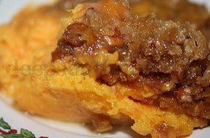 Praline Butternut Squash and Sweet Potato Casserole