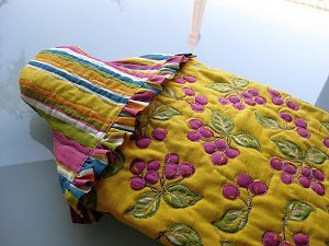 Ruffly Quilted Water Bottle Cover Pattern