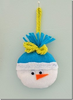 Felt Snowman Ornament