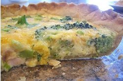 Turkey, Cheddar, and Broccoli Quiche
