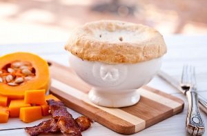 Butternut Squash and Bacon Pot Pie