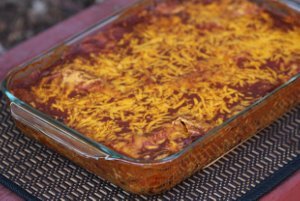 Black Bean and Sweet Potato Enchilada Casserole