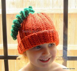 Children's Pumpkin Hat