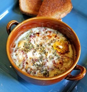 Cranberry Goat Cheese Breakfast Bake