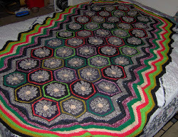 Flower Child Hexagon Afghan