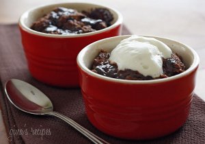Dark Chocolate Bread Pudding