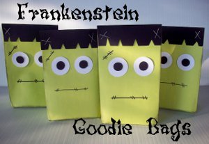 Frankenstein Halloween Treat Bags