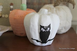 Scary Silhouette Pumpkin Decoration