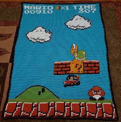 Super Mario Afghan Super Mario Afghan