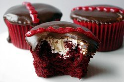Faux Red Velvet Hostess Cupcakes