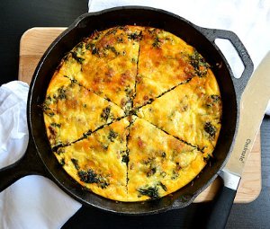 Kale and Chorizo Frittata