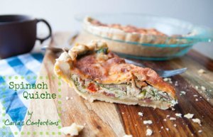 Spinach Quiche with Bacon