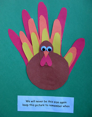 Family Handprint Paper Turkey Family Handprint Paper Turkey