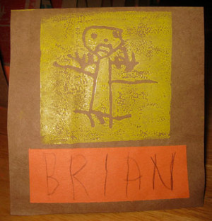 Block Printed Place Cards