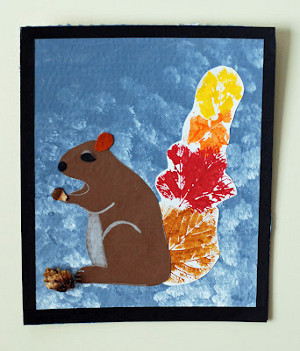 Fall Leaf Turkeys and Squirrels.